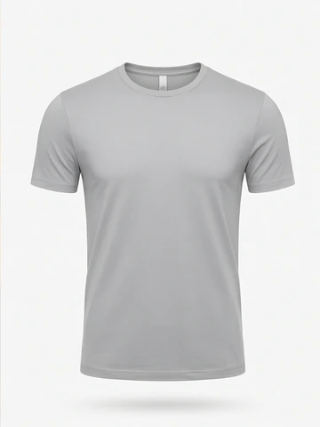 The same T-shirt turned by AI into a studio-quality product shot on a white background